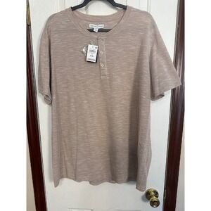 And Now‎ This Henley Shirt - Short Sleeve Casual Top - XXL
